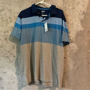 Urban Pipeline Men's Blue and Gray Polo Shirt